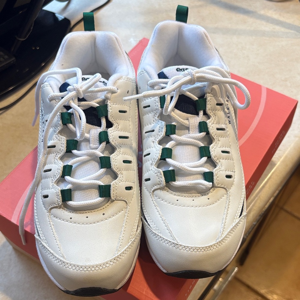 Easy Spirit White and Green Women's Athletic Sneakers-Romy-7.5 - Picture 6 of 7